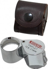 SPI - 10x Magnification, 53/64 Inch Lens Diameter, Triplet Lens Loupe - 1 Lens - Eagle Tool & Supply