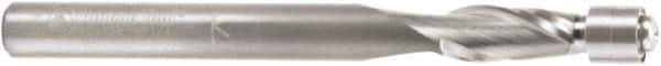 Amana Tool - 1/4" Cut Diam, 1/2" Length of Cut, 2 Flute Flush Trim Edge Profile Router Bit - Solid Carbide, 1/4" Shank Diam, 1-1/2" Shank Length, 2-3/4" OAL, Uncoated - Eagle Tool & Supply