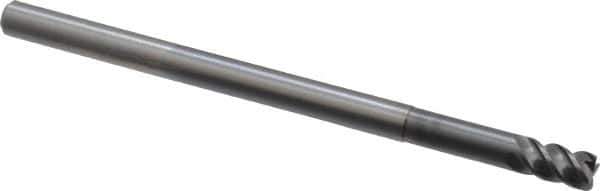 OSG - 6mm, 4 Flute, Single End, Solid Carbide, 0.5mm Corner Radius End Mill - 100mm OAL, 45° Helix, Right Hand Flute, 9mm LOC, Right Hand Cut, 30mm Extended Reach - Eagle Tool & Supply