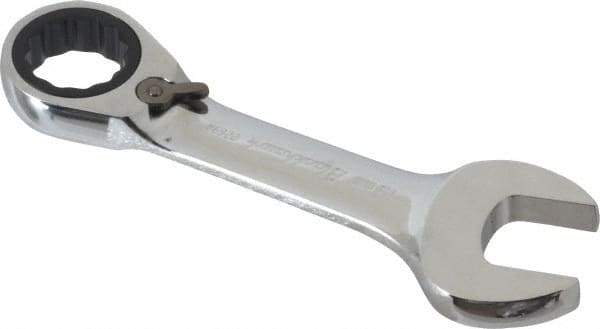 Blackhawk by Proto - 19mm 12 Point Combination Wrench - 15° Head Angle, 5-1/2" OAL, Steel, Chrome Finish - Eagle Tool & Supply