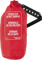Master Lock - Lockout Cinch Bags, Wheel Locks & Lockable Covers Device Type: Lockout Cinch Bag Language: English/Spanish - Eagle Tool & Supply