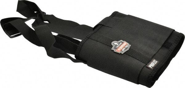 Ergodyne - Size 2XL, Elastic Belt with Adjustable Shoulder Straps - 42 to 46" Waist, 7-1/2" Wide, Detachable Strap, Black - Eagle Tool & Supply