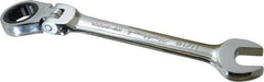 Blackhawk by Proto - 11/16" 12 Point Flexhead Combination Wrench - 15° Head Angle, 7-1/2" OAL, Steel, Chrome Finish - Eagle Tool & Supply