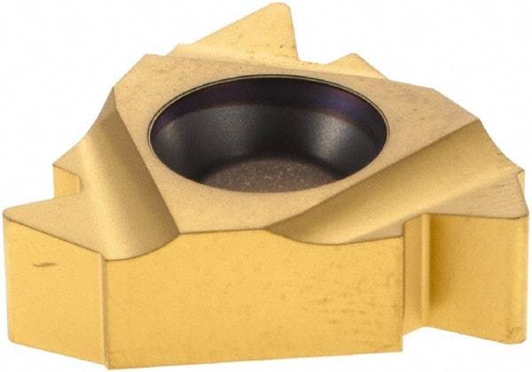 Seco - 27ER External Right Hand 4 API V 0.050 Laydown Threading Insert - Grade CP500, TiAlN/TiN Coated Carbide - Eagle Tool & Supply