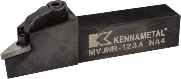 Kennametal - MVJN, Right Hand Cut, 3° Lead Angle, 3/4" Shank Height x 3/4" Shank Width, Negative Rake Indexable Turning Toolholder - 4" OAL, VN..33. Insert Compatibility, Series Kenloc - Eagle Tool & Supply