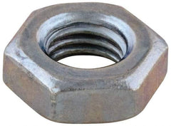 Value Collection - 1/4-20 UNC Steel Right Hand Machine Screw Hex Nut - 7/16" Across Flats, 7/32" High, Zinc-Plated Finish - Eagle Tool & Supply