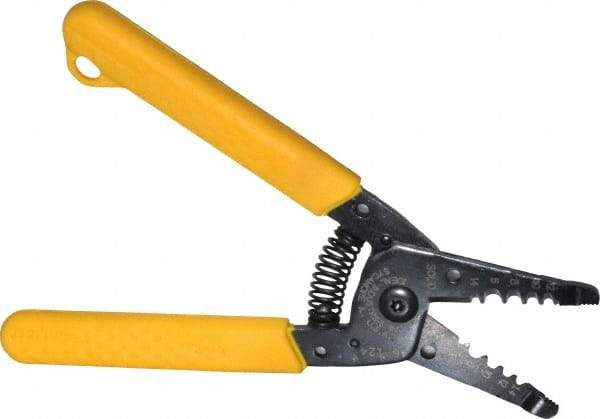 Ideal - 16 to 8 AWG Wire Stripper - 6 Inch Overall Length, 16 AWG Min, Plastic Cushion Handle - Eagle Tool & Supply