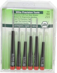 Wiha - 6 Piece T6 to T15 Micro Handle Torx Driver Set - T6, T7, T8, T9, T10, T15 - Eagle Tool & Supply