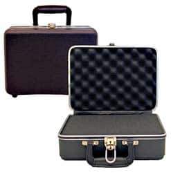 Platt - 16" Wide x 7" High, Clamshell Hard Case - Black, Plastic - Eagle Tool & Supply