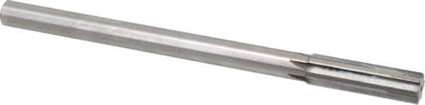 Made in USA - 0.634" Carbide-Tipped 6 Flute Chucking Reamer - Straight Flute, 9/16" Straight Shank, 2-1/4" Flute Length, 9" OAL - Eagle Tool & Supply