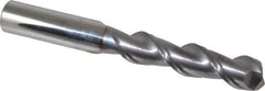 Niagara Cutter - 1/2", 2" LOC, 1/2" Shank Diam, 4" OAL, 2 Flute, Solid Carbide Square End Mill - Single End, TiCN Finish, Spiral Flute, 45° Helix, Centercutting, Right Hand Cut, Right Hand Flute, Series A245 - Eagle Tool & Supply