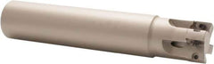 Iscar - 3/4" Cut Diam, 0.303" Max Depth of Cut, 3/4" Shank Diam, 4" OAL, Indexable Square Shoulder End Mill - HP AN.. 0702.. Inserts, Cylindrical Shank, 90° Lead Angle, Through Coolant, Series Heliplus - Eagle Tool & Supply