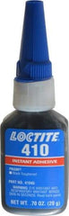 Loctite - 0.70 oz Bottle Black Instant Adhesive - Series 410, 90 sec Fixture Time, 24 hr Full Cure Time, Bonds to Metal, Plastic & Rubber - Eagle Tool & Supply