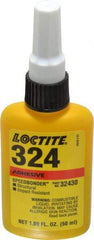 Loctite - 50 mL Bottle Structural Adhesive - 5 min Working Time, 3,000 to 3,600 psi Shear Strength, Series 324 - Eagle Tool & Supply