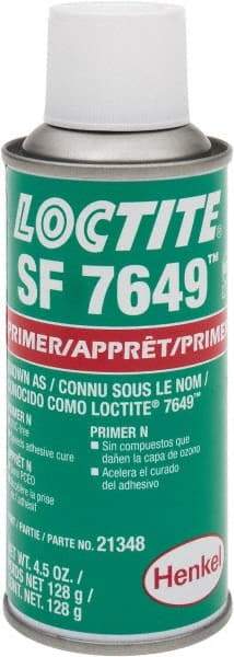 Loctite - 4.5 Fluid Ounce Can, Green, Liquid Primer - Series 7649 - Eagle Tool & Supply