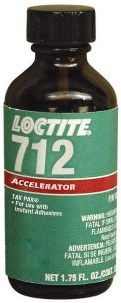 Loctite - 1.75 Fluid Ounce, Clear Adhesive Accelerator - For Use with Instant Adhesive - Eagle Tool & Supply