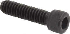 Value Collection - 1/4-20 UNC Hex Socket Drive, Socket Cap Screw - Alloy Steel, Black Oxide Finish, Partially Threaded, 1" Length Under Head - Eagle Tool & Supply