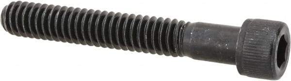 Value Collection - 1/4-20 UNC Hex Socket Drive, Socket Cap Screw - Alloy Steel, Black Oxide Finish, Partially Threaded, 1-3/4" Length Under Head - Eagle Tool & Supply