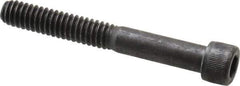 Value Collection - 1/4-20 UNC Hex Socket Drive, Socket Cap Screw - Alloy Steel, Black Oxide Finish, Partially Threaded, 2" Length Under Head - Eagle Tool & Supply