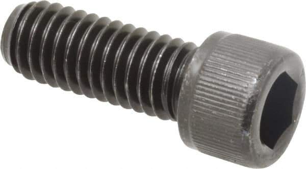 Value Collection - 3/8-16 UNC Hex Socket Drive, Socket Cap Screw - Alloy Steel, Black Oxide Finish, Fully Threaded, 1" Length Under Head - Eagle Tool & Supply