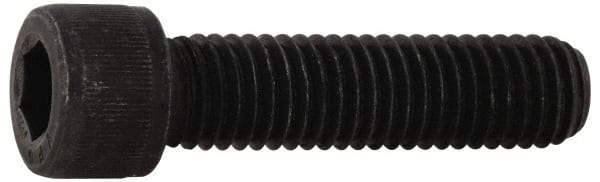 Value Collection - 7/16-14 UNC Hex Socket Drive, Socket Cap Screw - Alloy Steel, Black Oxide Finish, Fully Threaded, 1-1/2" Length Under Head - Eagle Tool & Supply