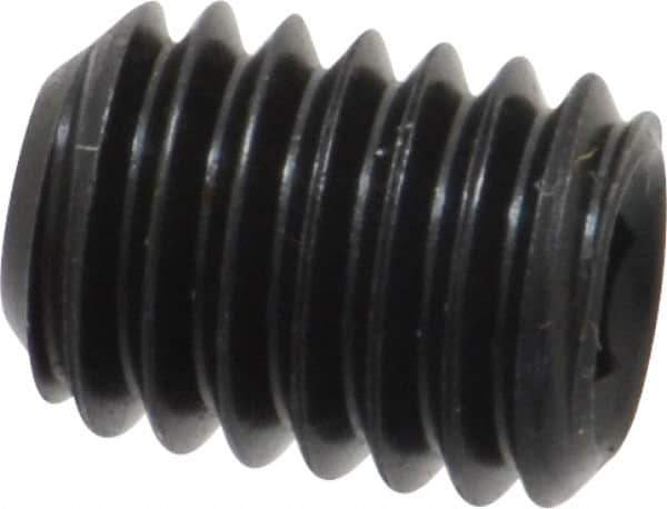 Value Collection - 3/8-16 UNC, 1/2" OAL, Cup Point Set Screw - Grade 8 Alloy Steel, 3/16" Key - Eagle Tool & Supply