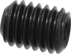 Value Collection - 3/8-16 UNC, 1/2" OAL, Cup Point Set Screw - Grade 8 Alloy Steel, 3/16" Key - Eagle Tool & Supply