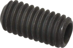 Value Collection - 3/8-16 UNC, 3/4" OAL, Cup Point Set Screw - Grade 8 Alloy Steel, 3/16" Key - Eagle Tool & Supply