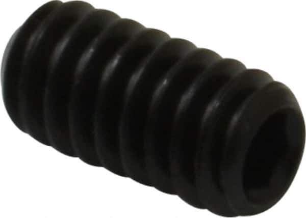 Value Collection - 1/4-20 UNC, 1/2" OAL, Cup Point Set Screw - Grade 8 Steel, 1/8" Key - Eagle Tool & Supply
