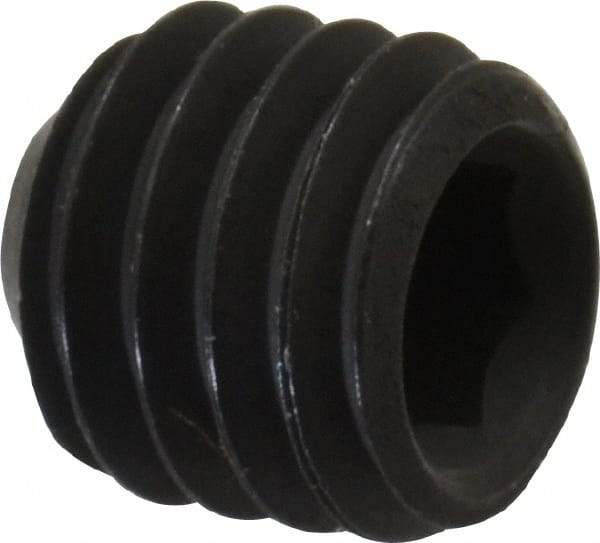 Value Collection - #10-32 UNF, 3/16" OAL, Cup Point Set Screw - Grade 8 Steel, 3/32" Key - Eagle Tool & Supply