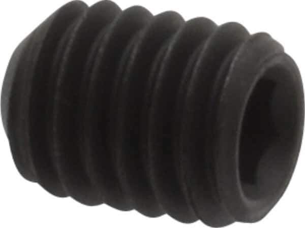 Value Collection - #10-32 UNF, 1/4" OAL, Cup Point Set Screw - Grade 8 Steel, 3/32" Key - Eagle Tool & Supply