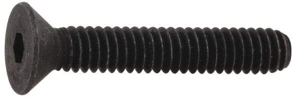 Value Collection - 5/16-18 UNC Hex Socket Drive, Flat Screw - Alloy Steel, Black Oxide Finish, Fully Threaded, 3/4" OAL - Eagle Tool & Supply