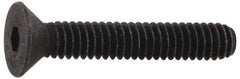 Value Collection - #6-32 UNC Hex Socket Drive, Flat Screw - Alloy Steel, Black Oxide Finish, 3/8" OAL - Eagle Tool & Supply