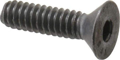 Value Collection - #10-24 UNC Hex Socket Drive, Flat Screw - Alloy Steel, Black Oxide Finish, 3/4" OAL - Eagle Tool & Supply