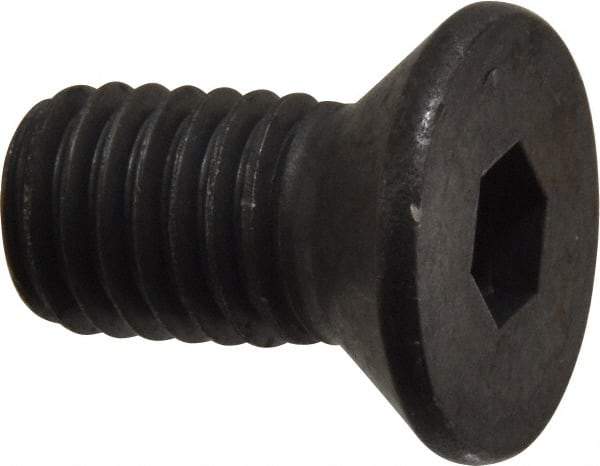 Value Collection - 1/2-13 UNC Hex Socket Drive, Flat Screw - Alloy Steel, Black Oxide Finish, Fully Threaded, 1" OAL - Eagle Tool & Supply