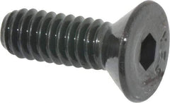Value Collection - 1/4-20 UNC Hex Socket Drive, Flat Screw - Alloy Steel, Black Oxide Finish, Partially Threaded, 3/4" OAL - Eagle Tool & Supply