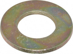 Made in USA - 5/8" Screw, Grade 8 Alloy Steel SAE Flat Washer - 21/32" ID x 1-5/16" OD, 3/32" Thick - Eagle Tool & Supply