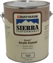 Rust-Oleum - 1 Gal Black Gloss Finish Acrylic Enamel Paint - Interior/Exterior, <0 gL VOC Compliance - Eagle Tool & Supply