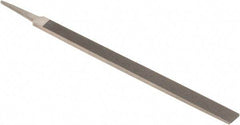 Nicholson - 12" Standard Precision Swiss Pattern Regular Pillar File - Double Cut, With Tang - Eagle Tool & Supply