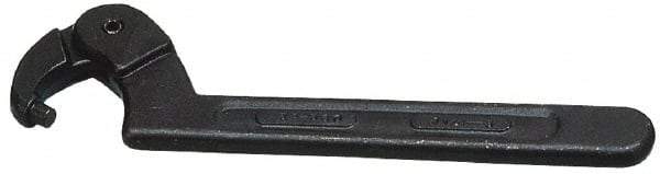 Martin Tools - 4-1/2" to 6-1/4" Capacity, Adjustable Pin Spanner Wrench - 12-1/8" OAL, 1/4" Hook Pin Height - Eagle Tool & Supply