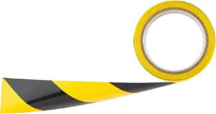 Irwin - Black & Yellow Striped PVC Tape - 2" Wide x 54' Long, General Traffic - Eagle Tool & Supply