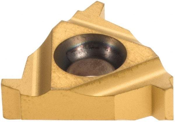Iscar - 16ER External Right Hand 10 Acme Laydown Threading Insert - Grade IC250, TiCN/TiN Coated Carbide, 9.53mm Inscribed Circle - Eagle Tool & Supply