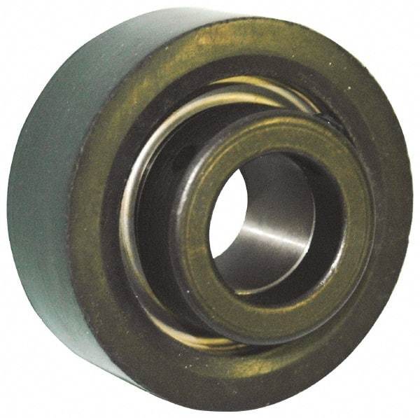 Browning - 1/2" ID x 2-17/32" OD, 2,611 Lb Dynamic Capacity, Eccentric Locking Insert Bearing - Rubber Grommet Housing, 52100 Steel Insert, 1" Race Width, 1,444 Lb Static Capacity - Eagle Tool & Supply