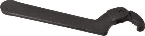 Martin Tools - 3/4" to 2" Capacity, Adjustable Hook Spanner Wrench - 6-3/8" OAL, 1/8" Hook Pin Height - Eagle Tool & Supply