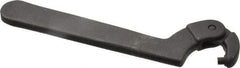 Martin Tools - 3/4" to 2" Capacity, Adjustable Pin Spanner Wrench - 6-3/8" OAL, 5/32" Hook Pin Height - Eagle Tool & Supply