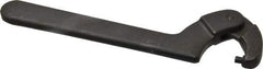 Martin Tools - 1-1/4" to 3" Capacity, Adjustable Pin Spanner Wrench - 8-1/8" OAL, 3/16" Hook Pin Height - Eagle Tool & Supply