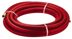 Parker - 25' Long, 3/4" Male x Female GHT, -40 to 200°F, Rubber High Temp & High Pressure Hose - 5/8" ID, Red, 125 psi - Eagle Tool & Supply