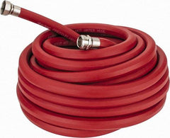 Parker - 50' Long, 3/4" Male x Female GHT, -40 to 200°F, Rubber High Temp & High Pressure Hose - 5/8" ID, Red, 125 psi - Eagle Tool & Supply