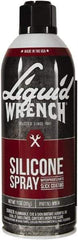 Liquid Wrench - 15 oz Aerosol Silicone Lubricant - Clear Yellow - Eagle Tool & Supply