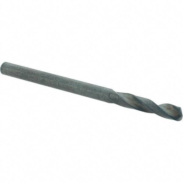 Guhring - 3.15mm 130° Spiral Flute Cobalt Screw Machine Drill Bit - Oxide Finish, Right Hand Cut, 18mm Flute Length, 49mm OAL, Standard Point, Straight Shank - Eagle Tool & Supply